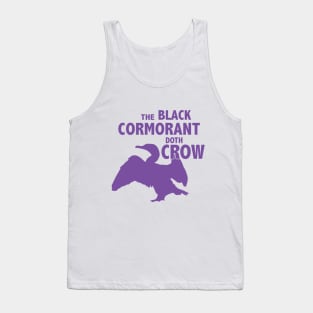 The Black Cormorant Doth Crow - Purple Tank Top